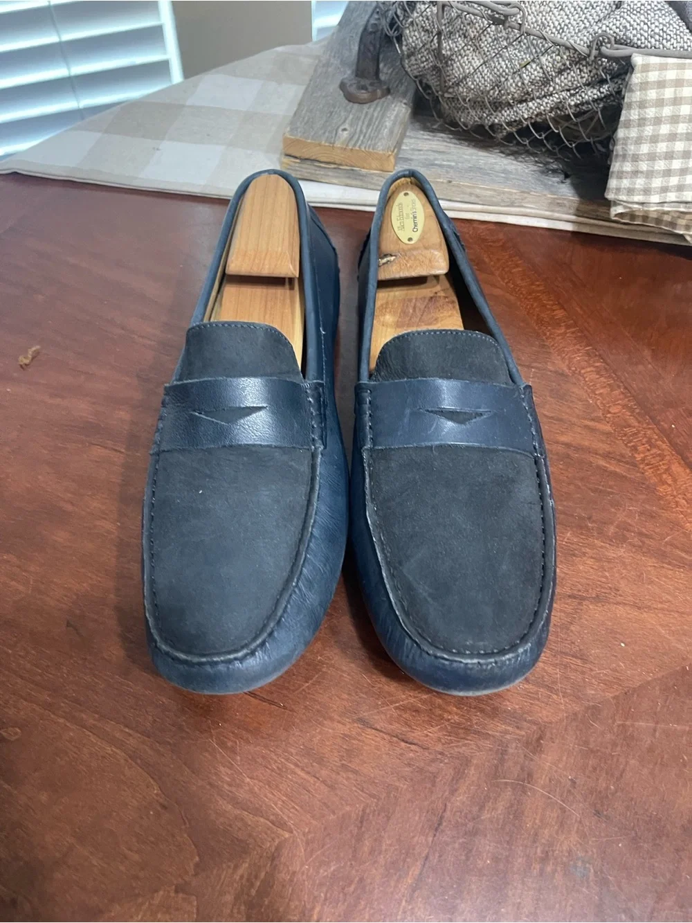 Mercanti Fiorentini Navy Nubuck Leather Loafer relax